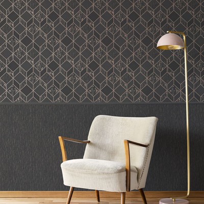 Tapeta grafitowo złota struktura 107967 2