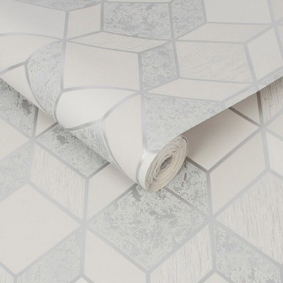 Geometryczna tapeta błyszcząca 3D 107961