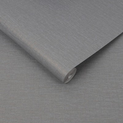 Szara tapeta ze złotą nicią 108609